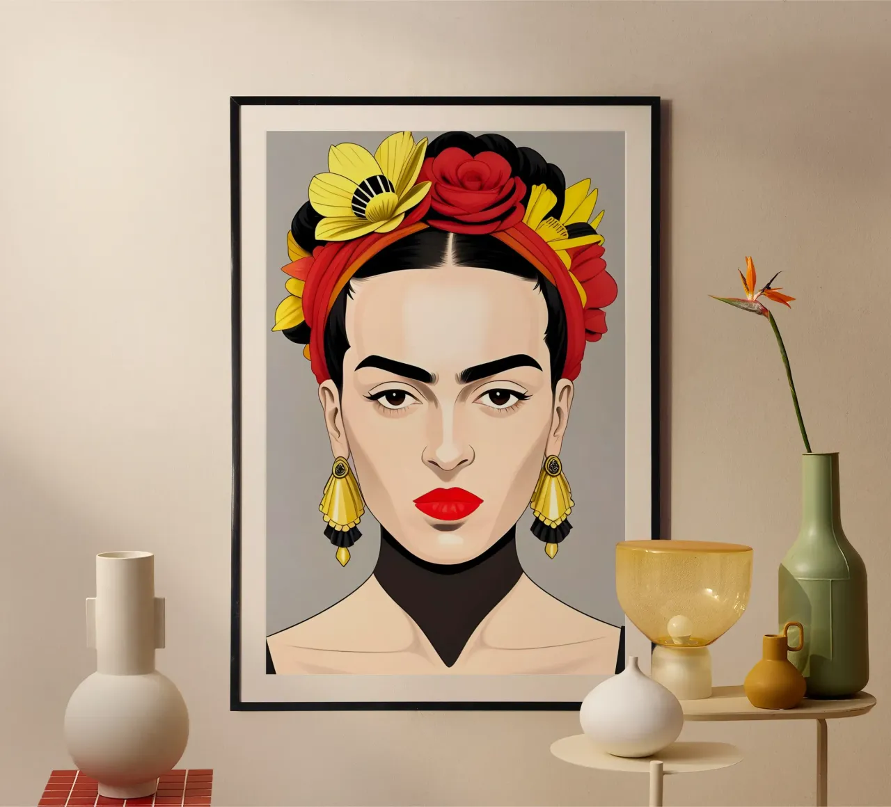 FRIDA KAHLO BOHO carta hahnemühle da ART DECO