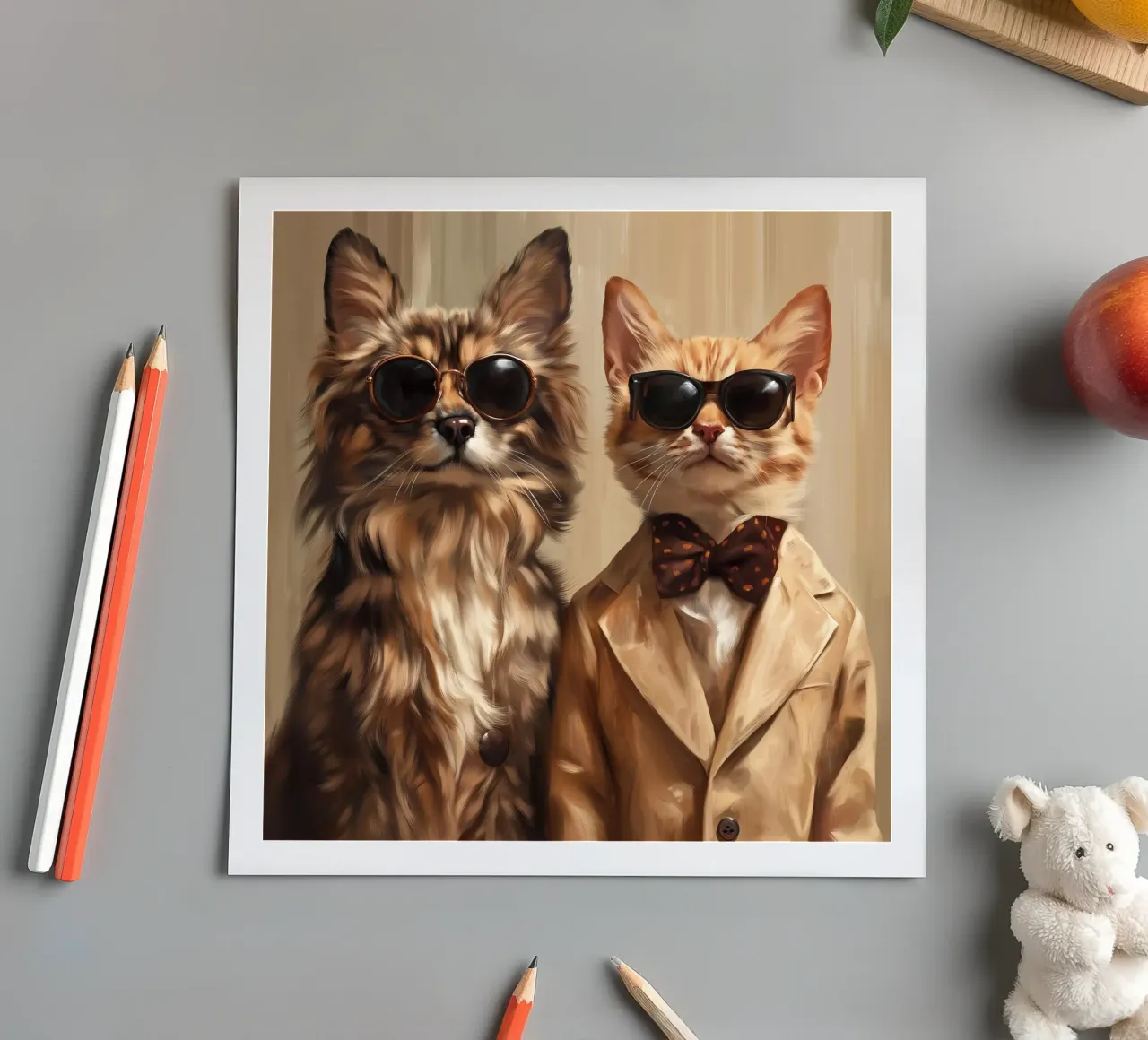 Boss Cat & Cute Dog sticker sheet by Motivate-Today