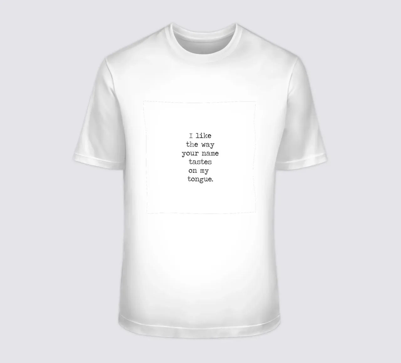 Ich liebe es, wie dein Name auf meiner Zunge schmeckt - Zitat T-Shirt von Summer Soul Co. - Quotes