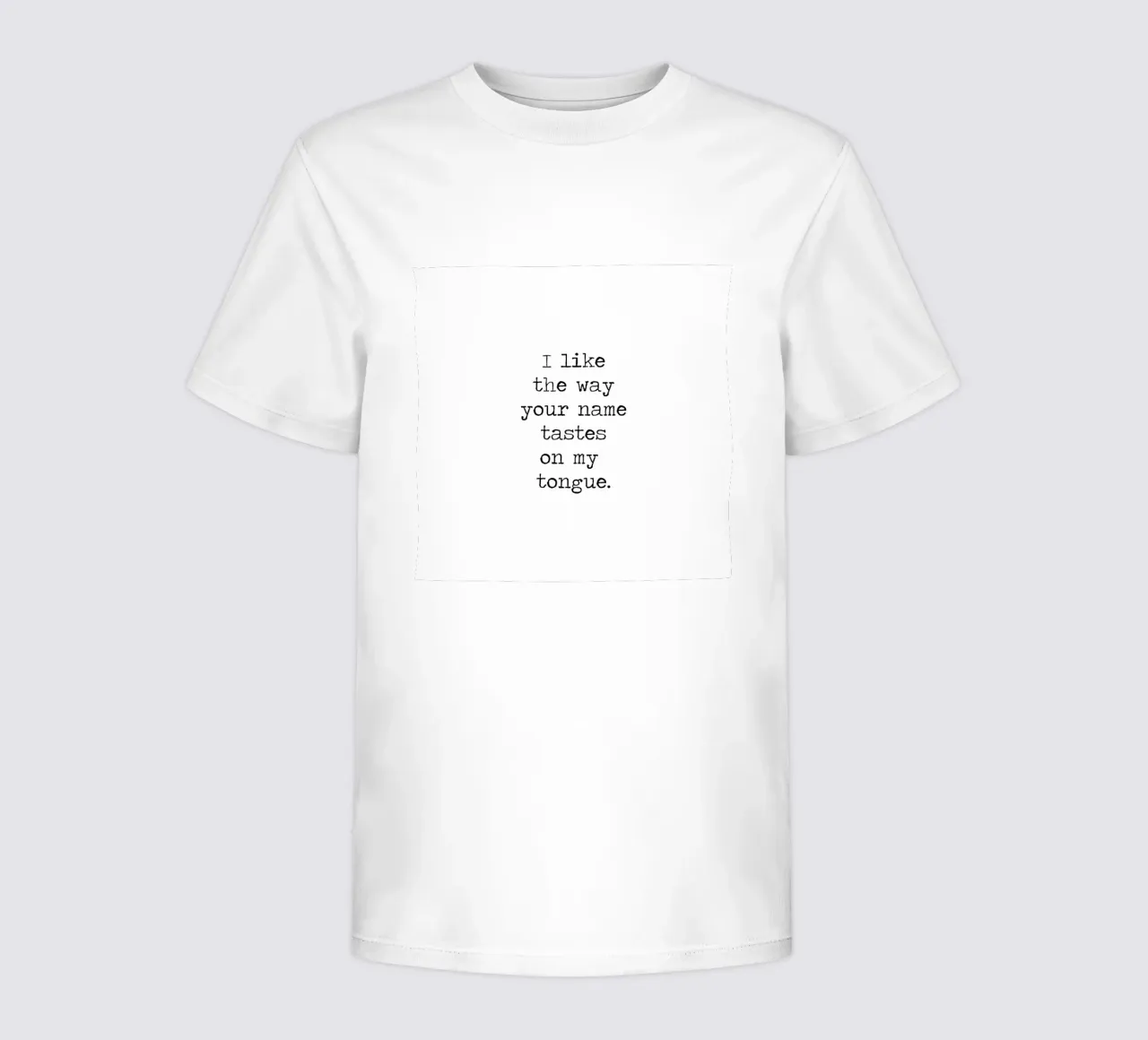 J'aime le goût de ton nom sur ma langue - citation t-shirt enfant de Summer Soul Co. - Quotes