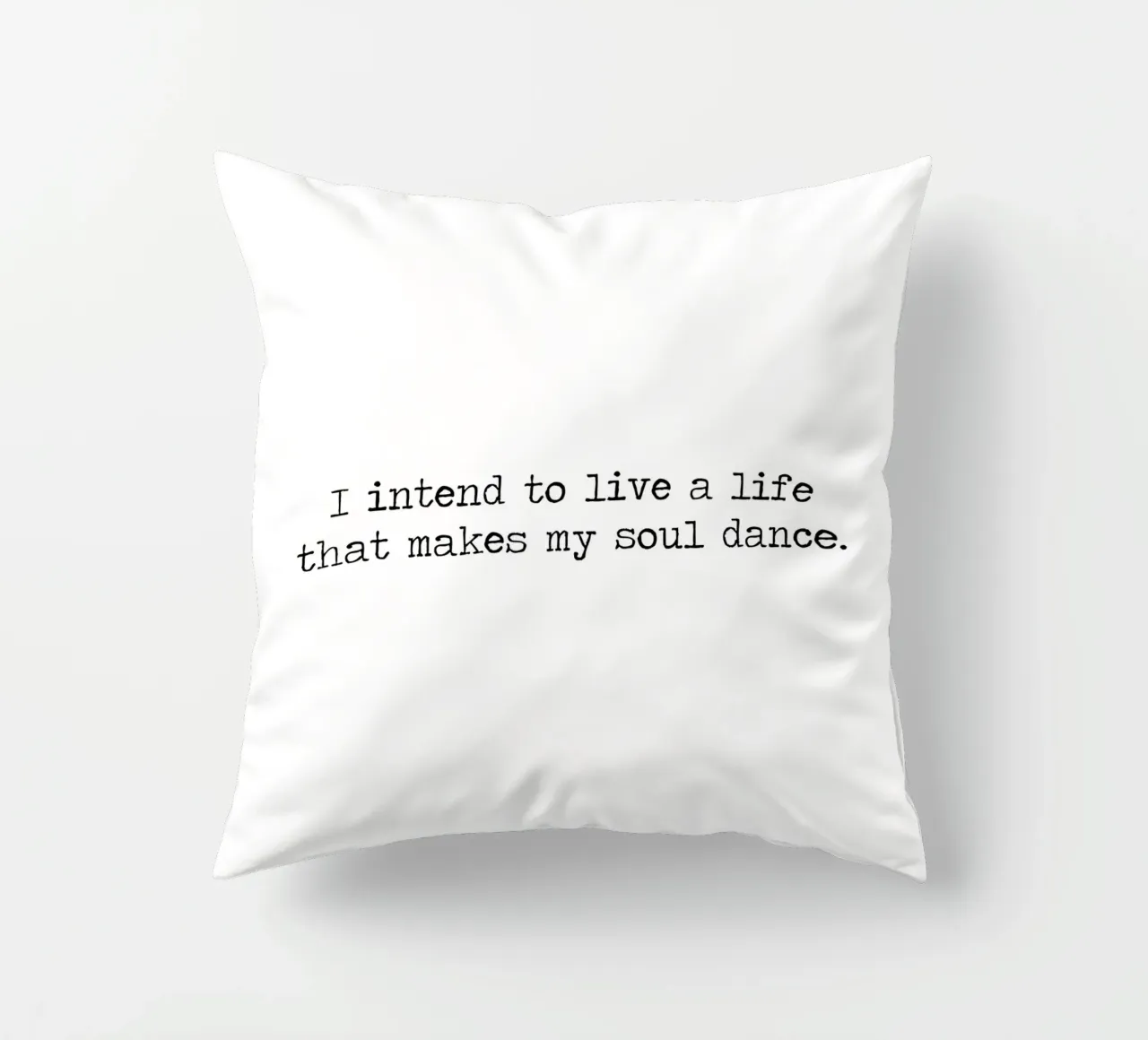 Intendo vivere una vita che faccia danzare la mia anima - citazione cuscino da Summer Soul Co. - Quotes