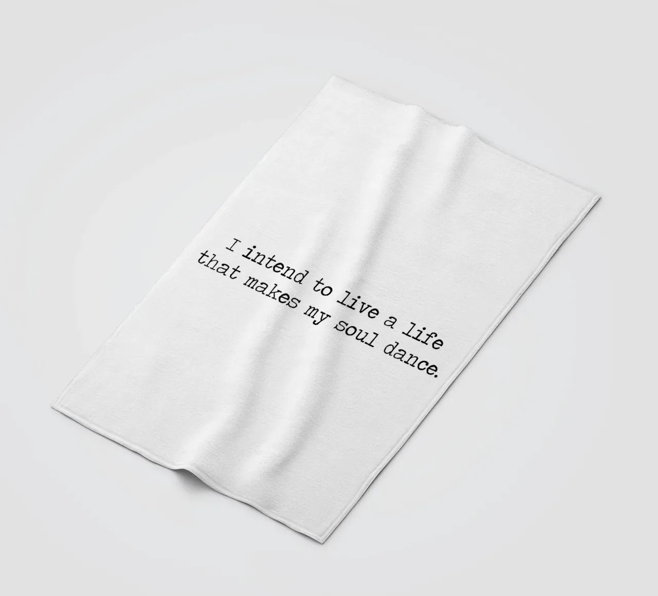 Intendo vivere una vita che faccia danzare la mia anima - citazione coperta in pile da Summer Soul Co. - Quotes