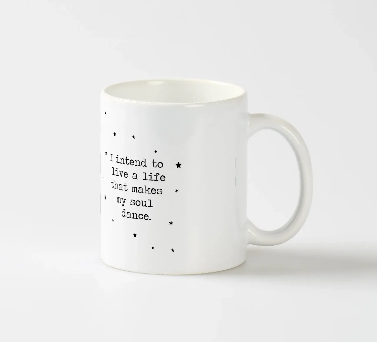 Intendo vivere una vita che faccia danzare la mia anima - citazione tazza in ceramica da Summer Soul Co. - Quotes