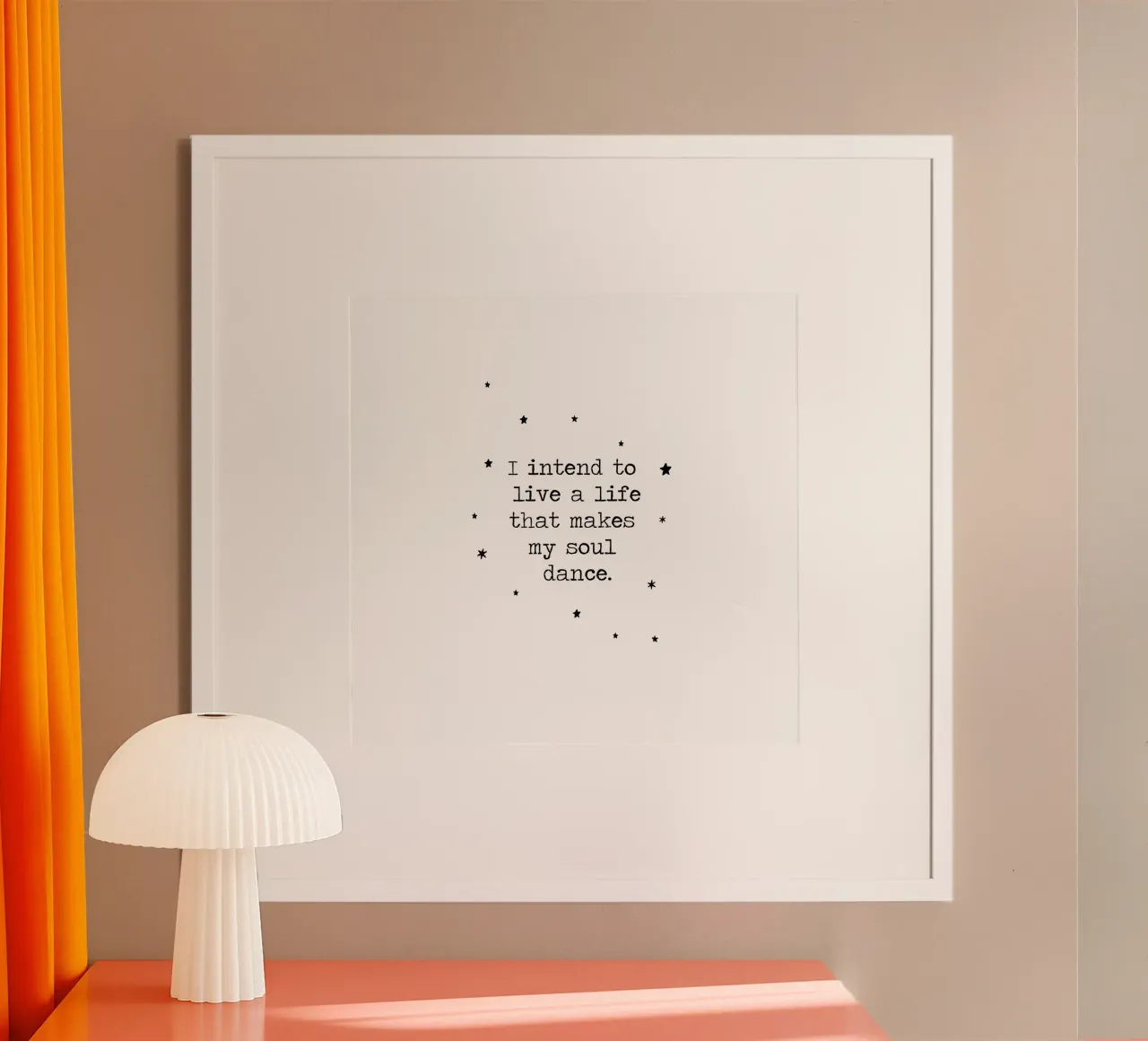 J'ai l'intention de vivre une vie qui fait danser mon âme - citation hahnemühle de Summer Soul Co. - Quotes