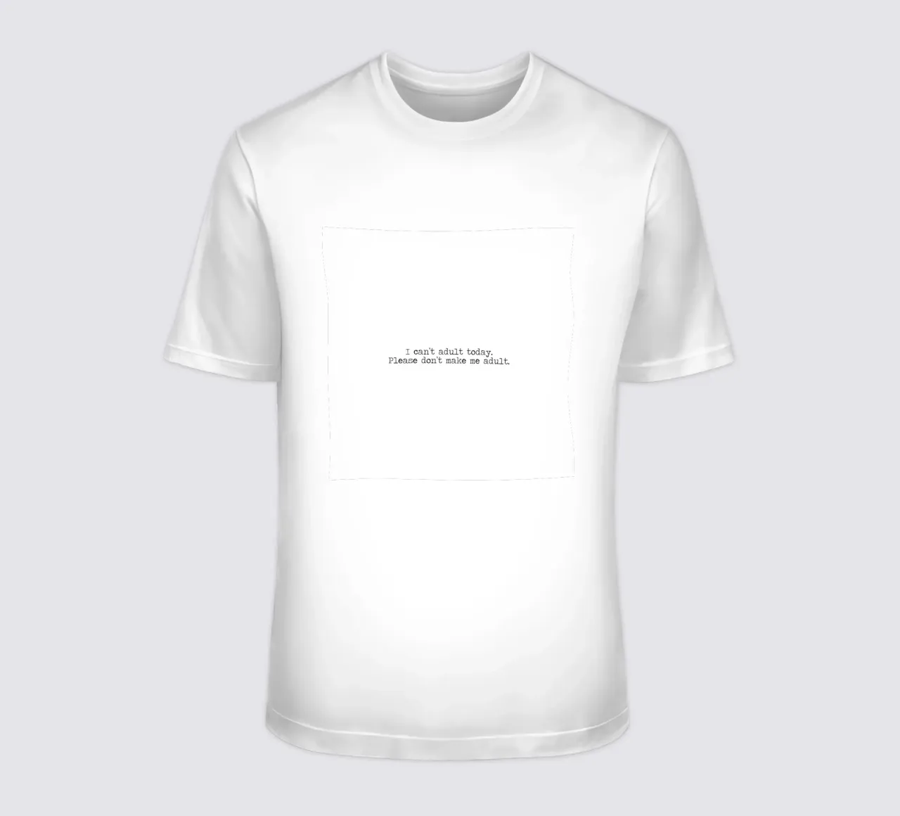 Ich kann heute nicht erwachsen werden, bitte zwingen Sie mich nicht dazu - Zitat T-Shirt von Summer Soul Co. - Quotes