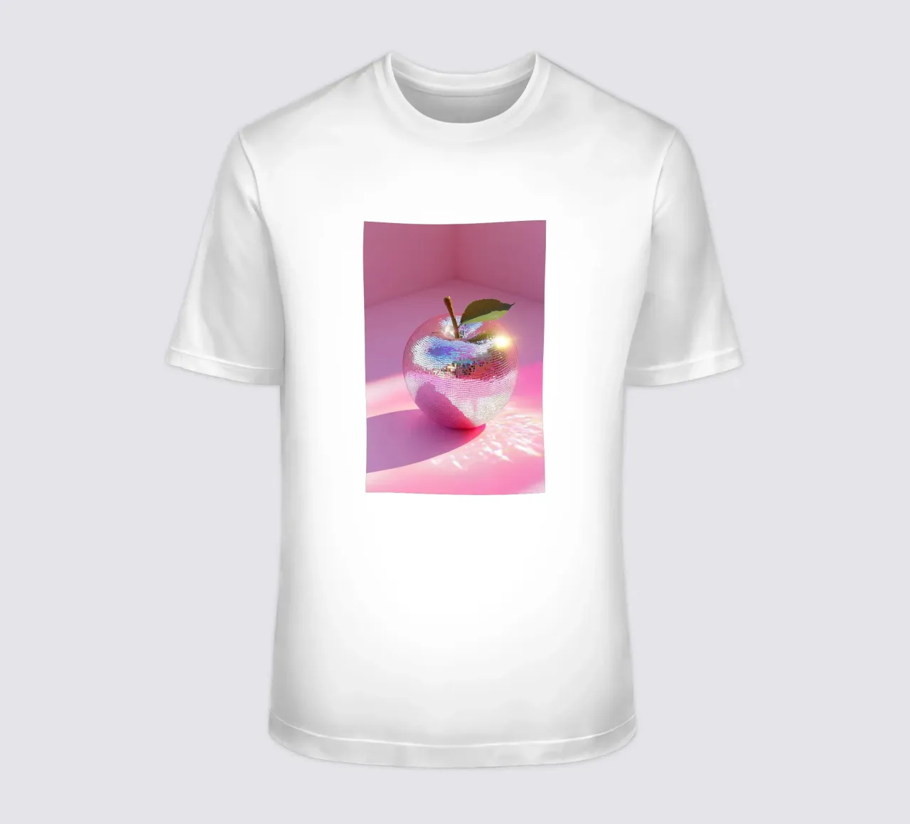 pink Disco-Apfel T-Shirt von Carinaprint