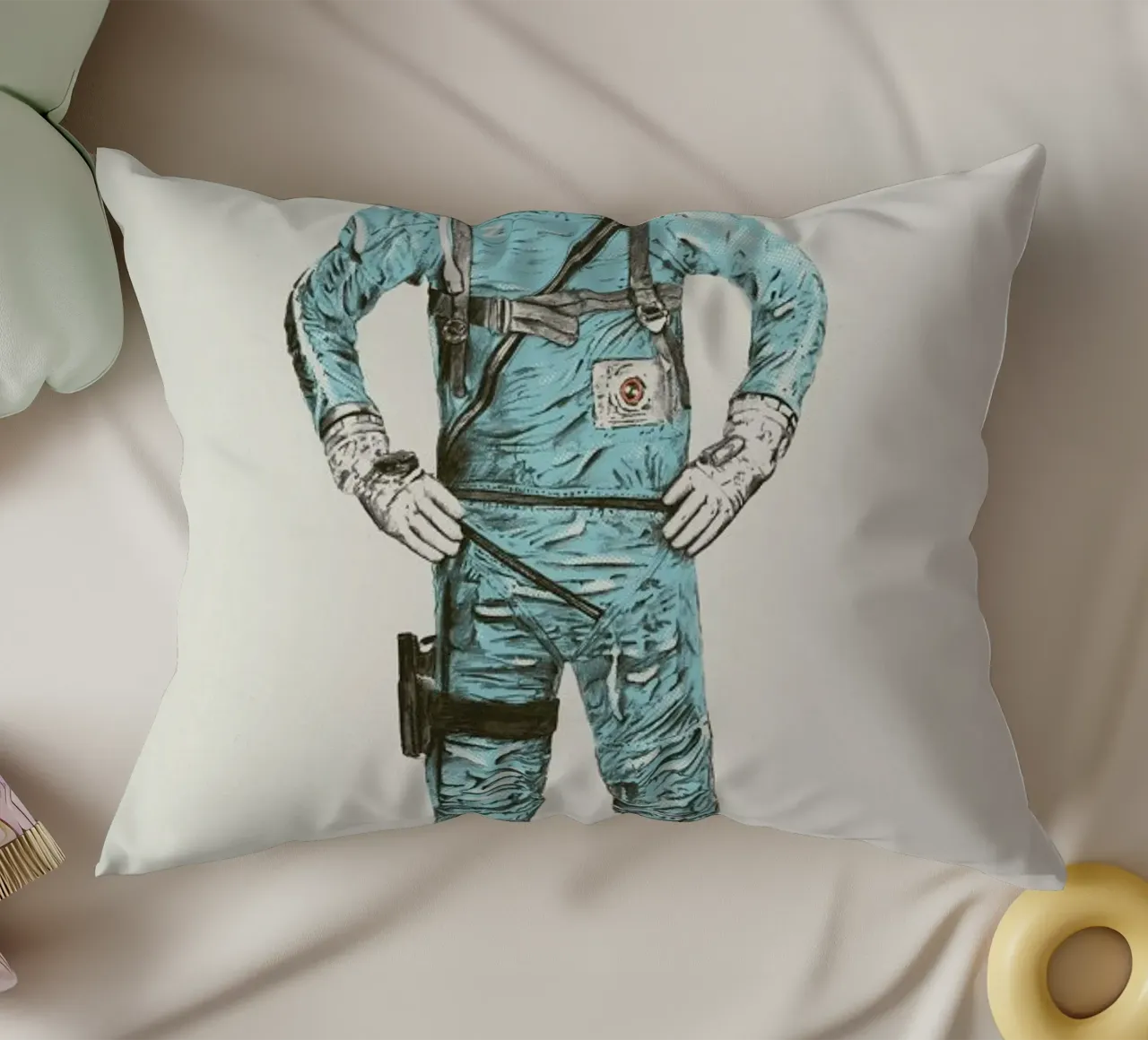 Zissou in Space cuscino da Florent Bodart
