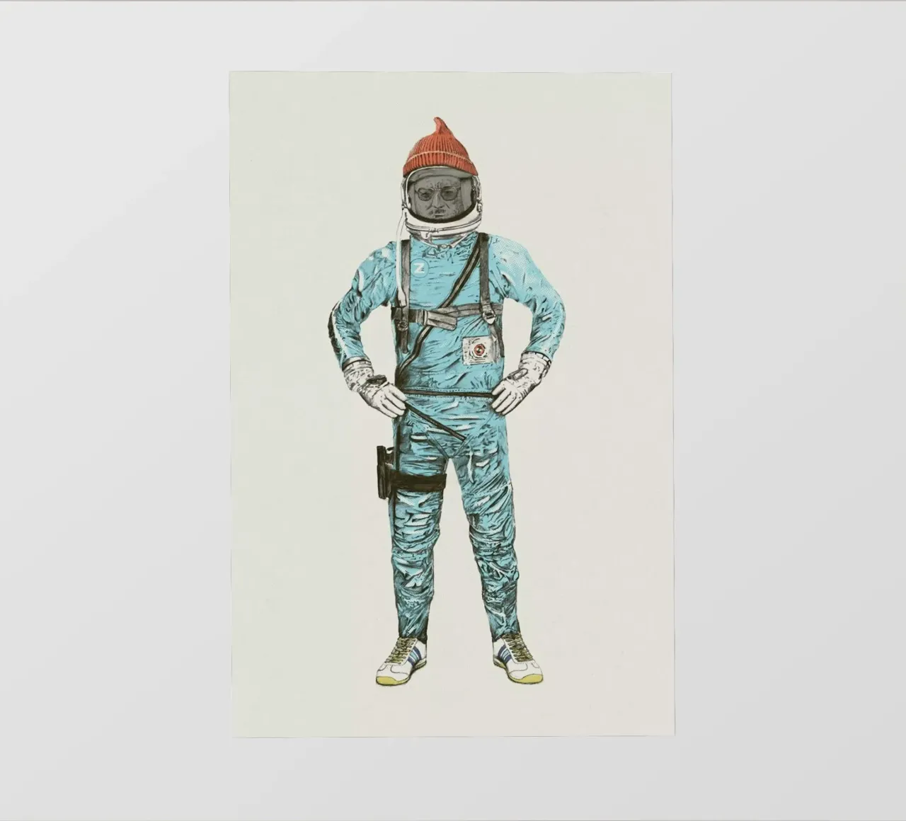 Zissou in Space telo in pvc da Florent Bodart