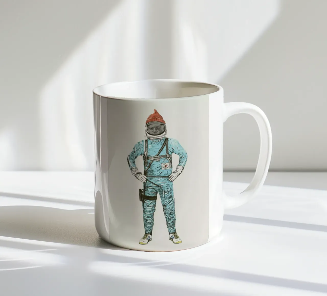 Zissou in Space ceramic mug by Florent Bodart