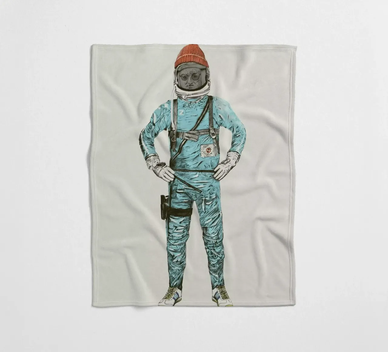 Zissou in Space coperta in pile da Florent Bodart