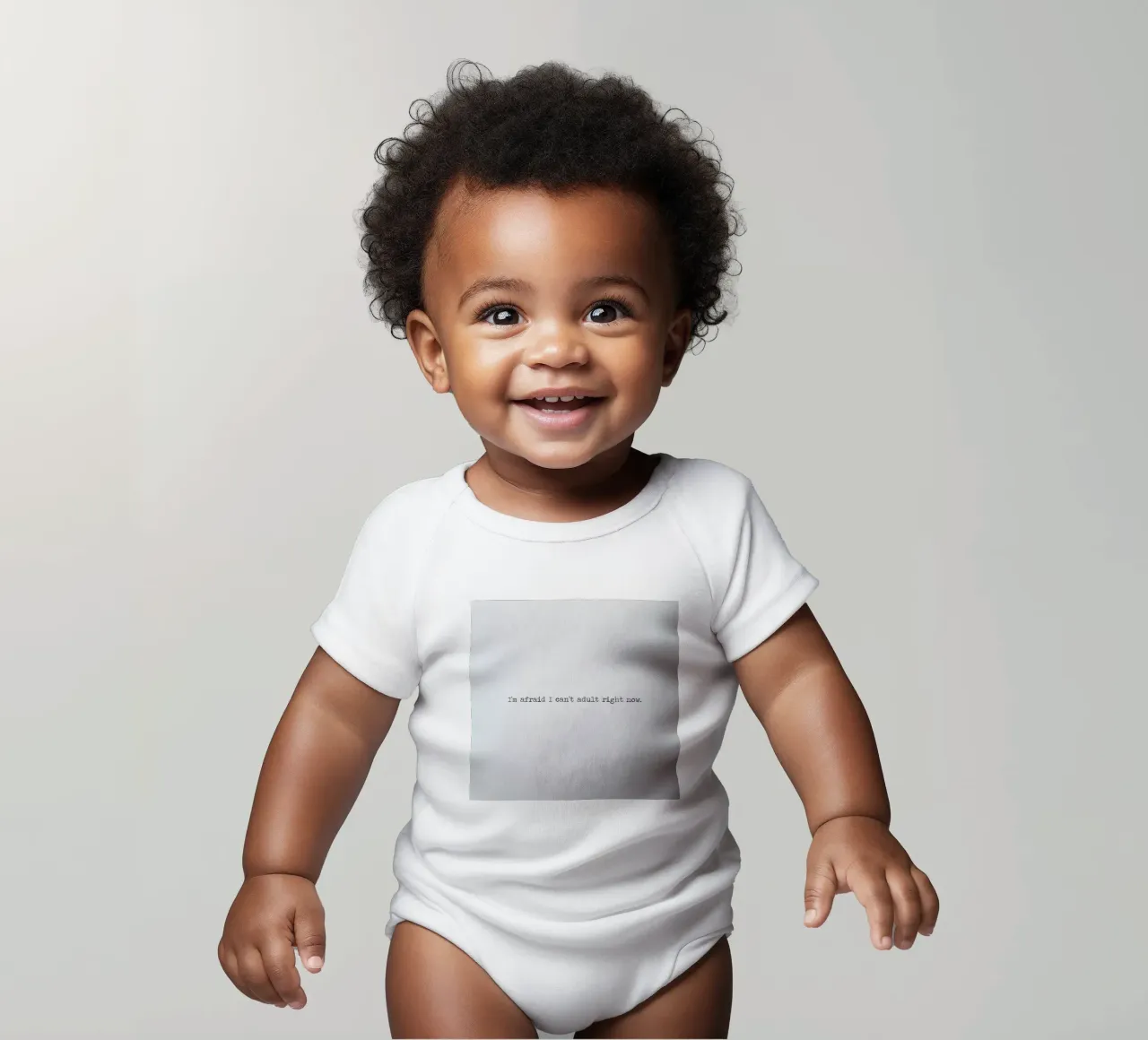 "Ich fürchte, ich kann jetzt nicht erwachsen werden" - Zitat Erwachsenwerden Kurzarm Babybody von Summer Soul Co. - Quotes
