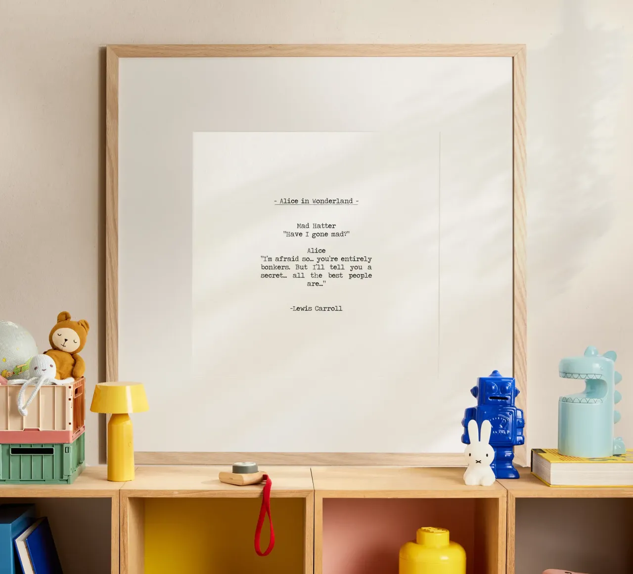 Alice In Wonderland "Have I gone Mad" quote carta hahnemühle da Summer Soul Co. - Quotes