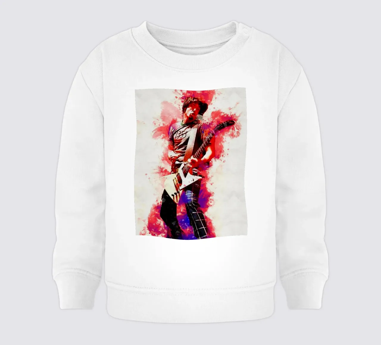 Mancha de retrato Dave Grohl sudadera de bebé de Gunawan Rb