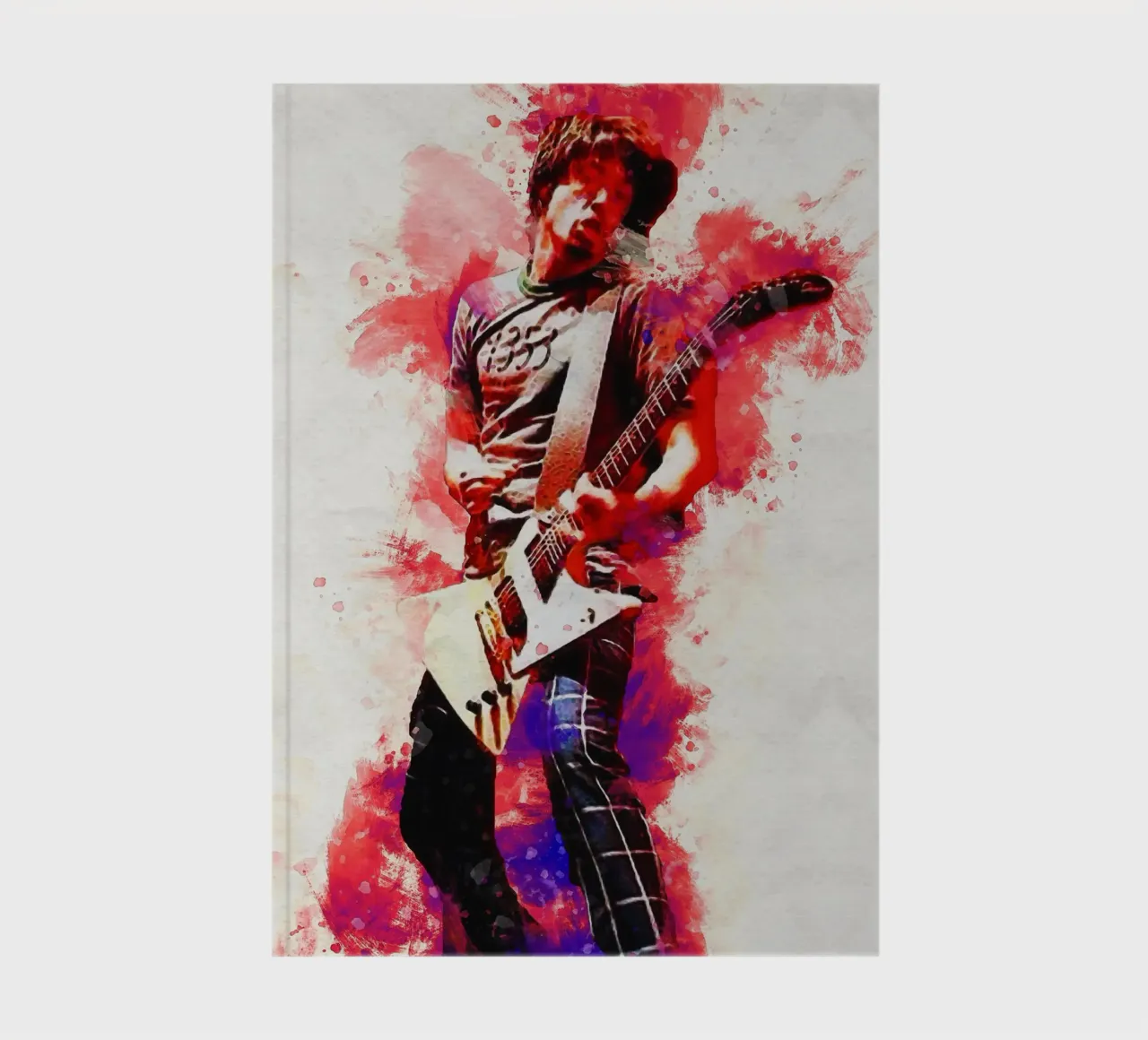 Smudge of Portrait Dave Grohl notebook by Gunawan Rb