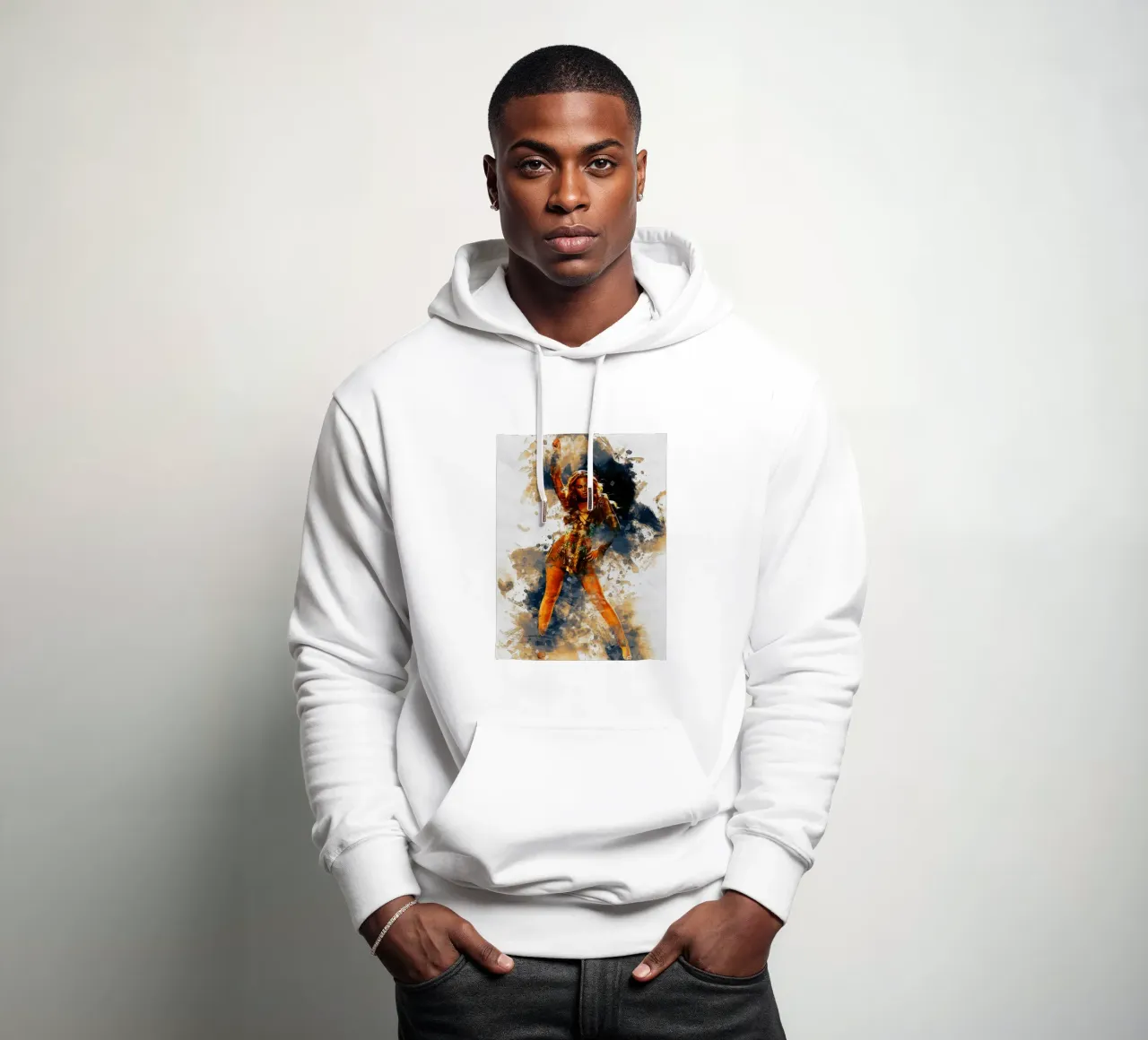 Macchia di Beyonce felpa con cappuccio da Gunawan Rb