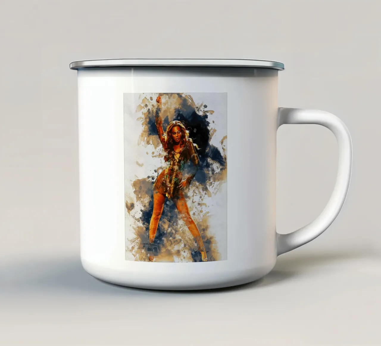 Macchia di Beyonce tazza in smalto da Gunawan Rb