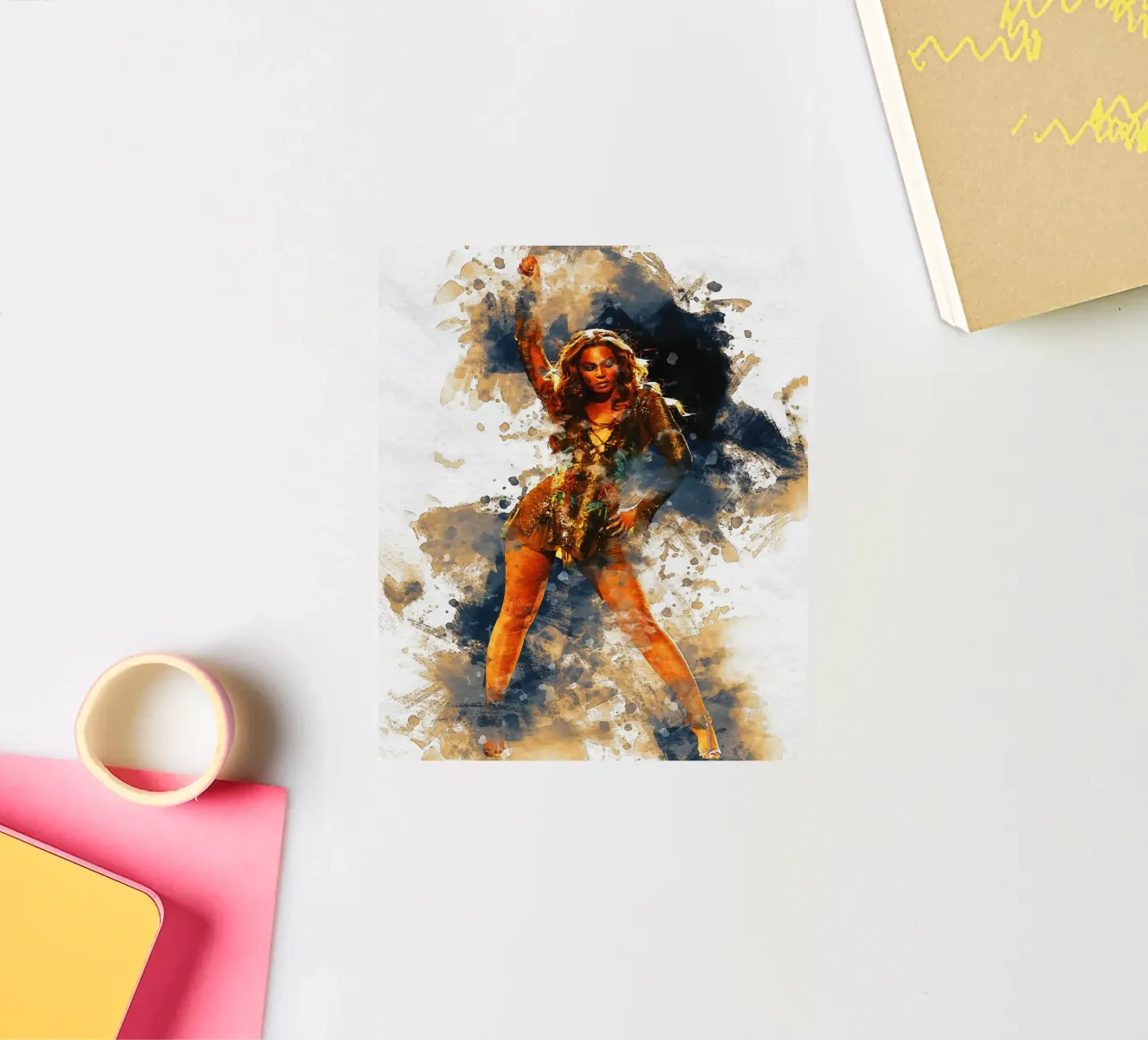 Mancha de Beyonce pegatina de Gunawan Rb