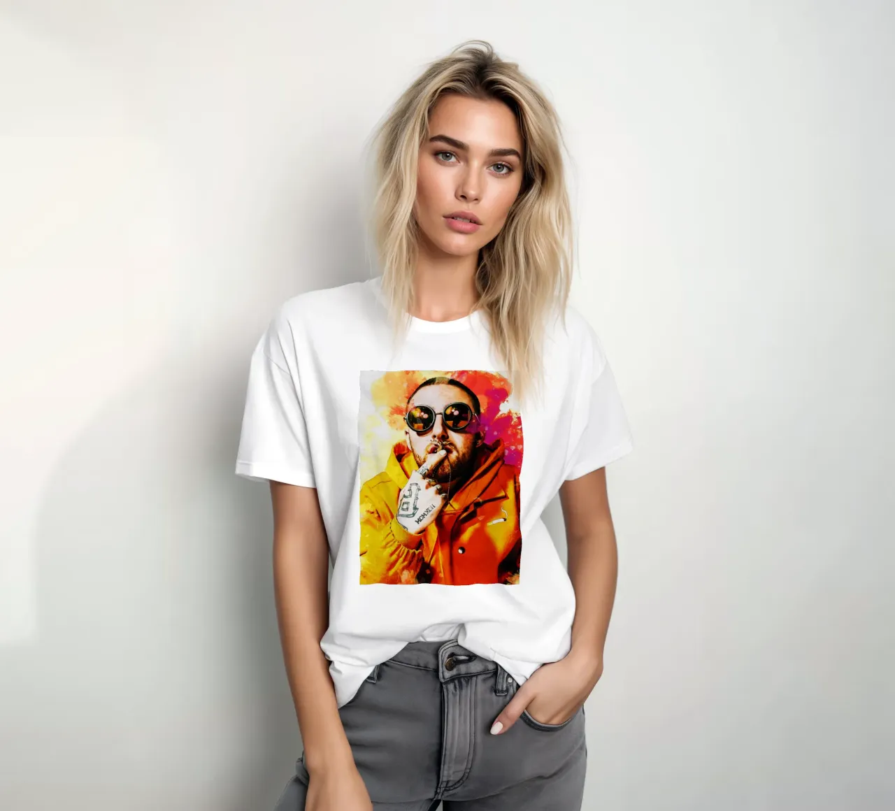 Sbaffo Mac Miller Ritratto t-shirt da Gunawan Rb