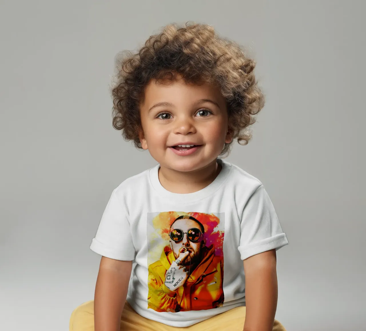 Sbaffo Mac Miller Ritratto maglietta neonato da Gunawan Rb