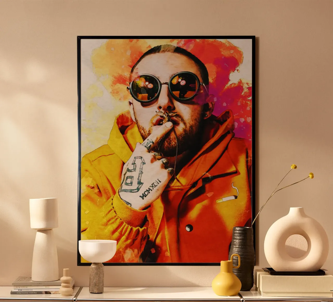Smudge Mac Miller Porträt Hahnemühle von Gunawan Rb