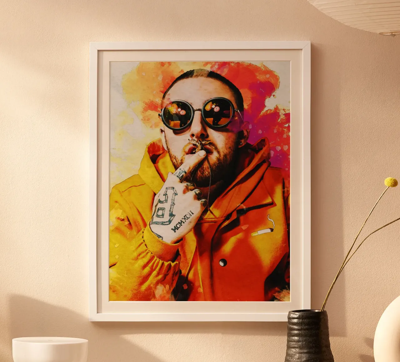 Smudge Mac Miller Porträt Hahnemühle von Gunawan Rb