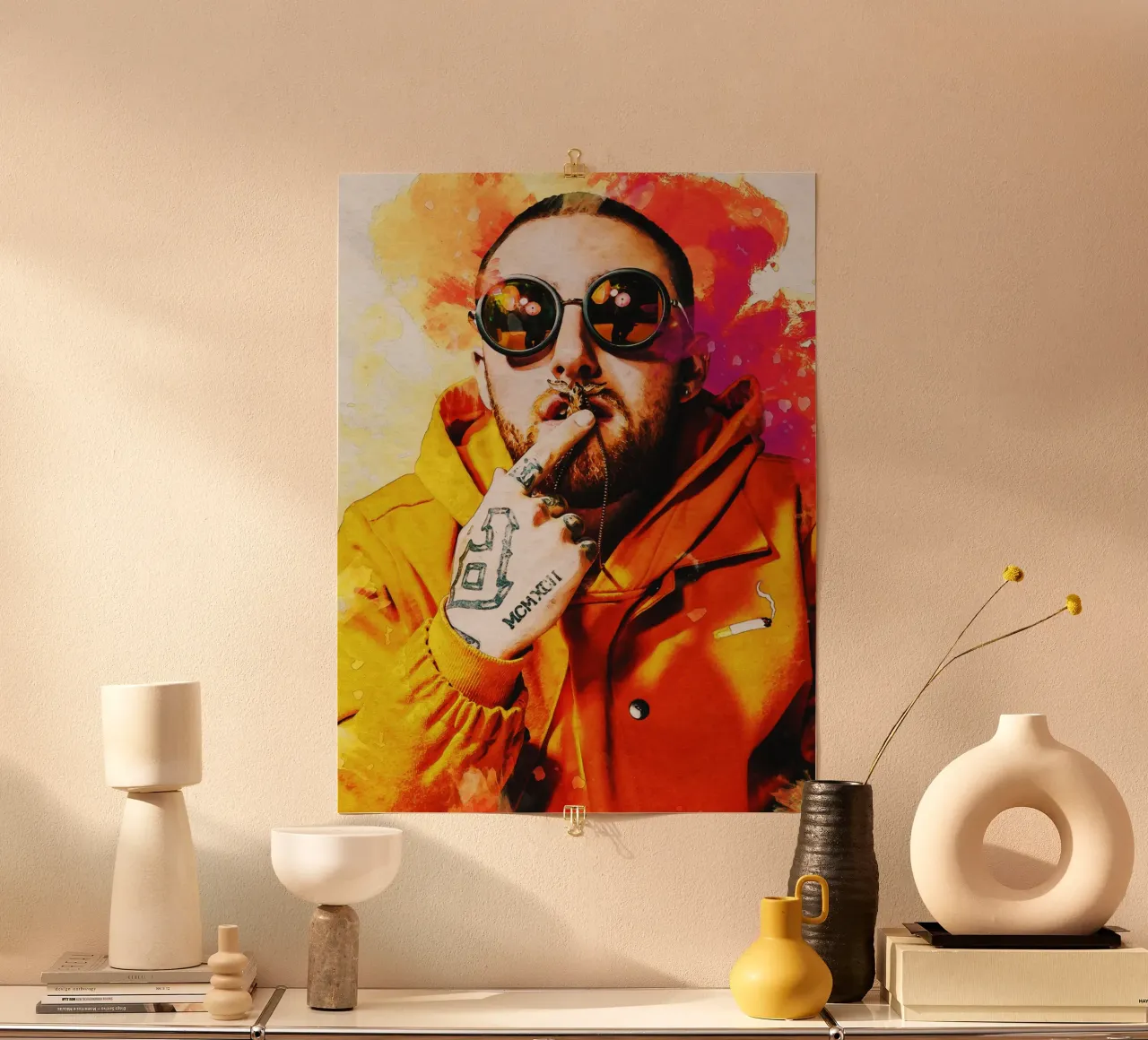 Smudge Mac Miller Porträt Hahnemühle von Gunawan Rb