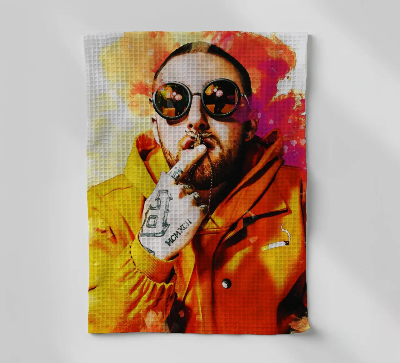 Sbaffo Mac Miller Ritratto canovaccio da cucina da Gunawan Rb