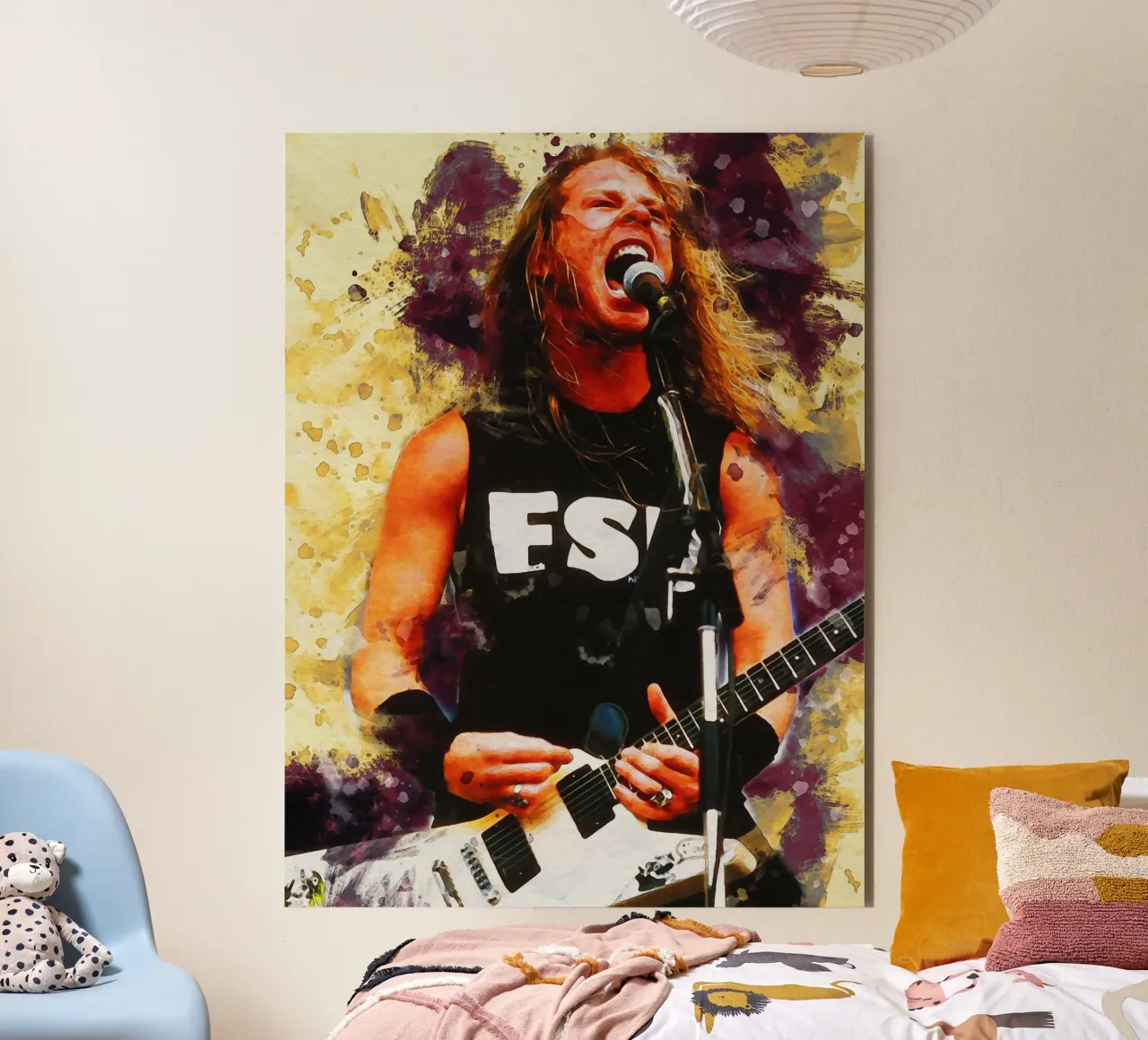Smudge Of James Hetfield Live Performs alu-dibond by Gunawan Rb