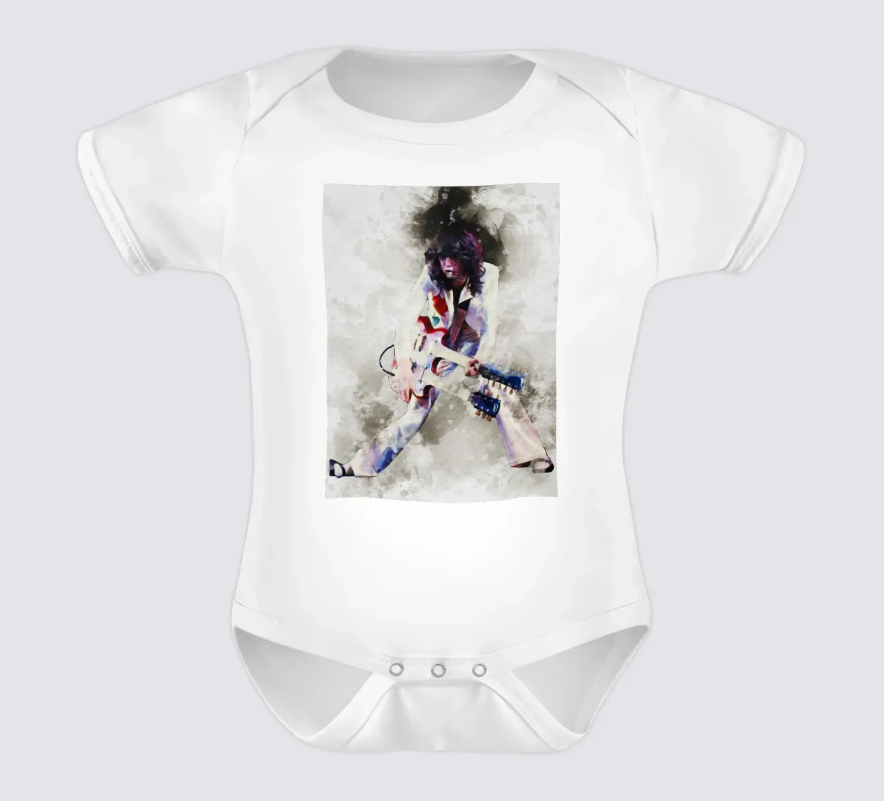 Smudge von Jimmy Page in Live Kurzarm Babybody von Gunawan Rb