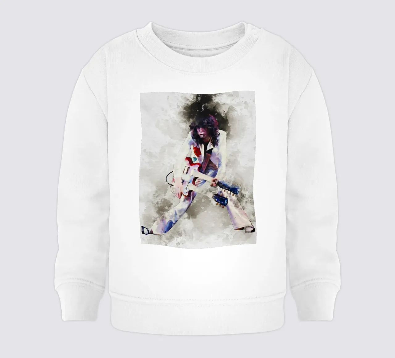 Mancha de Jimmy Page en directo sudadera de bebé de Gunawan Rb