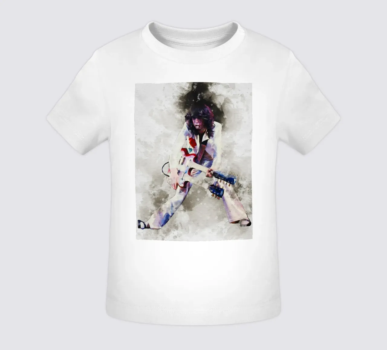 Mancha de Jimmy Page en directo camiseta de bebé de Gunawan Rb