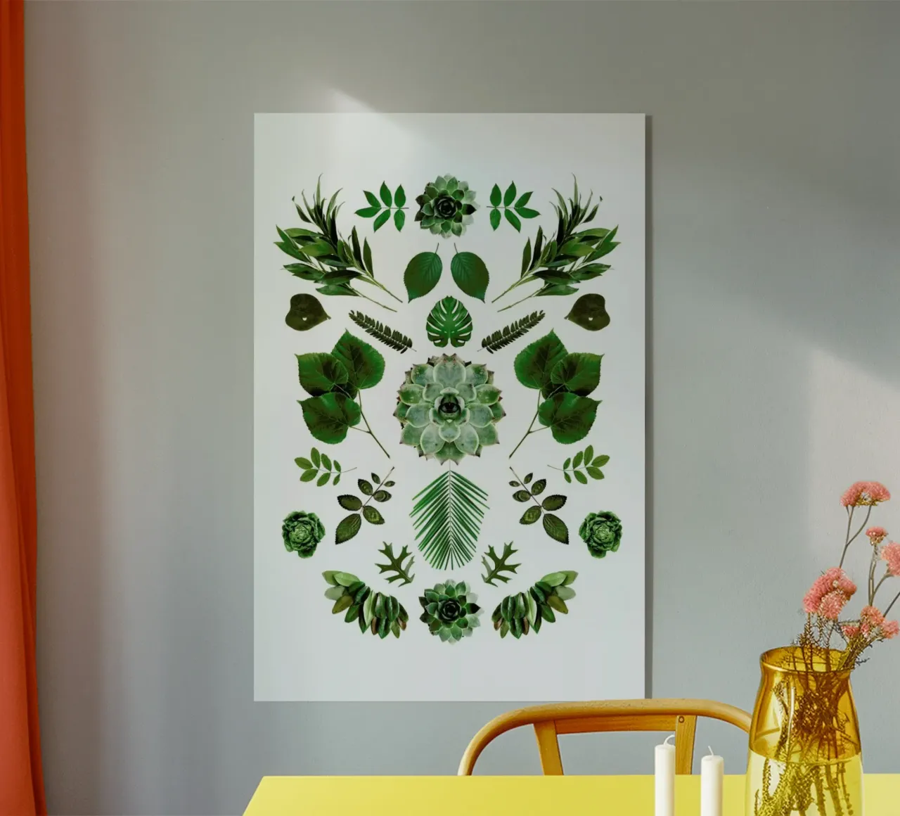 Green Collage plexiglass da Miles of Light