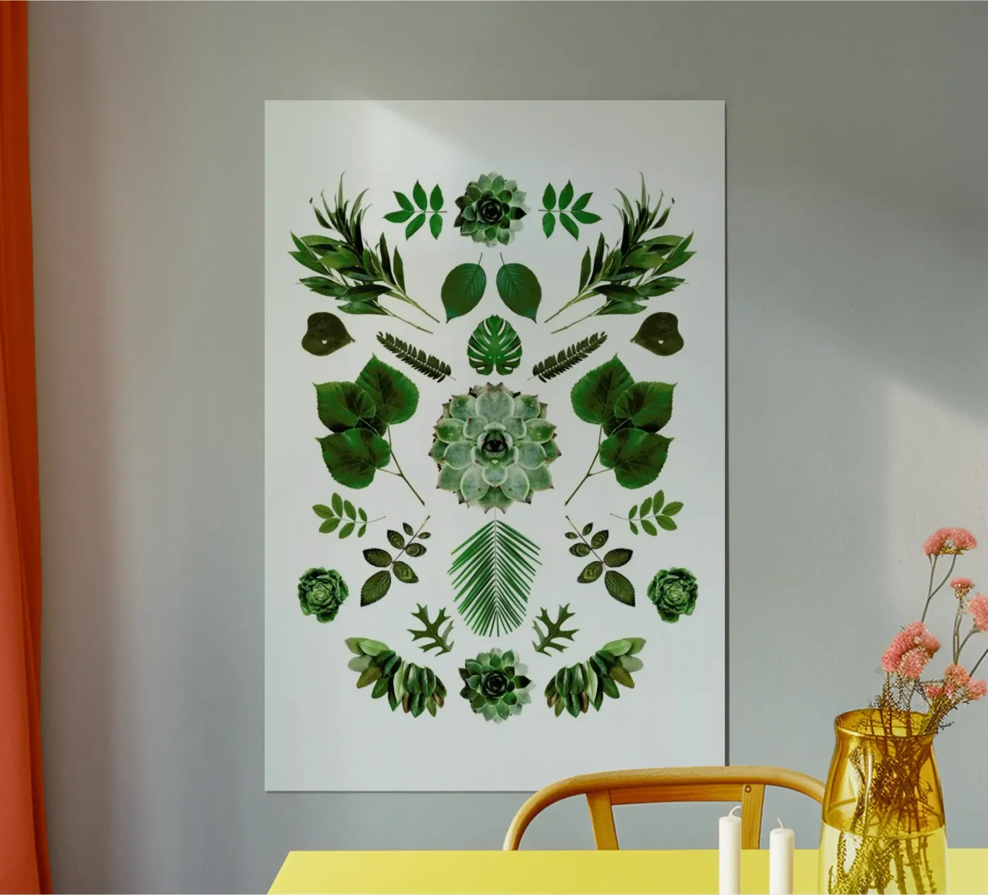 Green Collage poster by Miles of Light