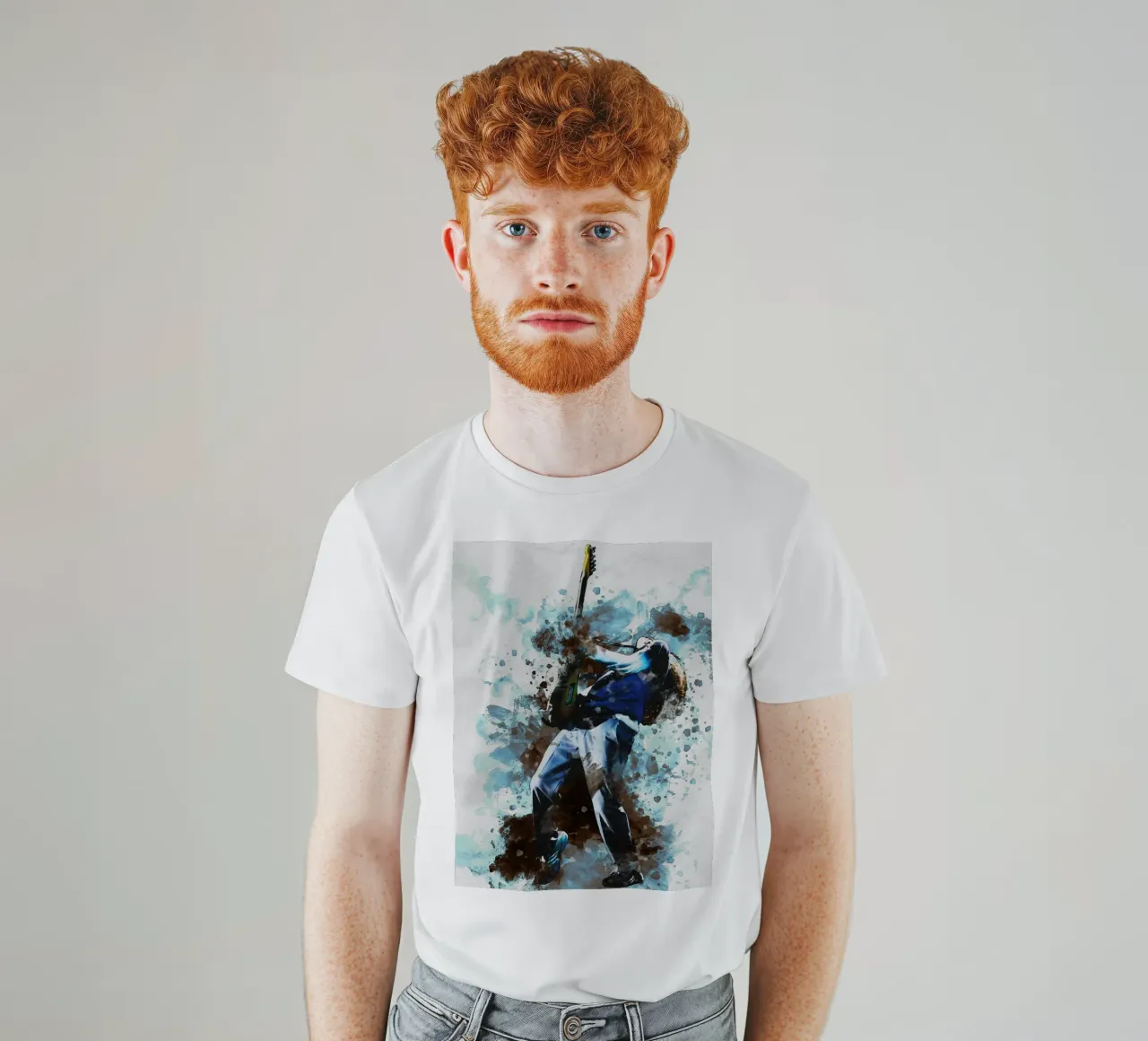 Smudge John Frusciante t-shirt by Gunawan Rb