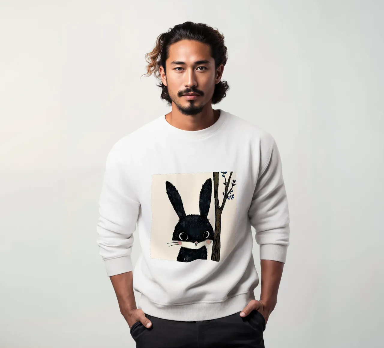 Coniglietto e albero carini felpa da DaarbyN