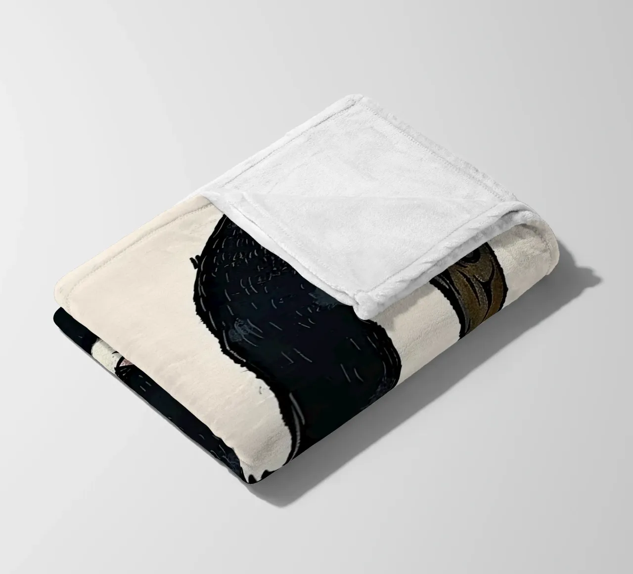 Coniglietto e albero carini coperta in pile da DaarbyN