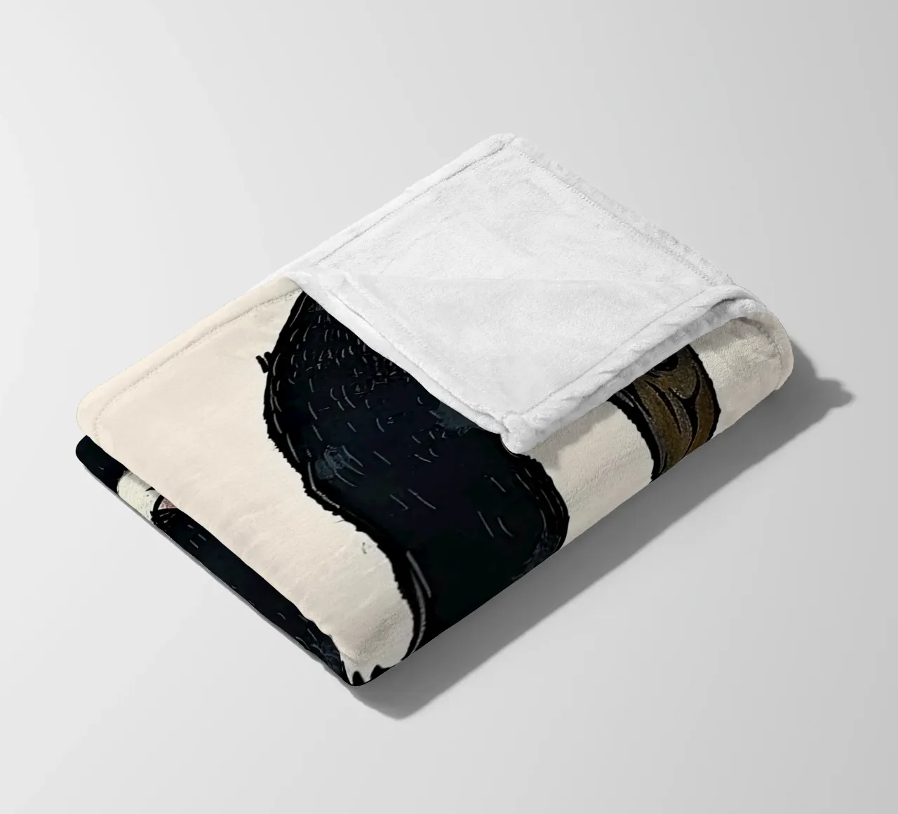 Coniglietto e albero carini coperta in pile da DaarbyN