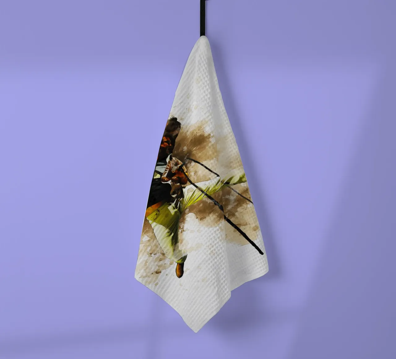 Smudge of Eddie Vedder Jump tea towel by Gunawan Rb