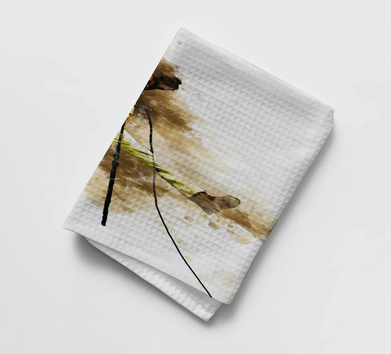 Smudge of Eddie Vedder Jump tea towel by Gunawan Rb
