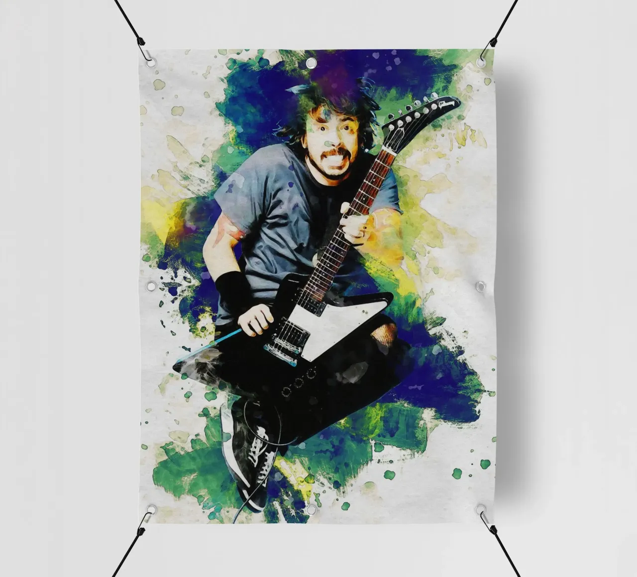 Sbaffo di Dave Grohl telo in pvc da Gunawan Rb