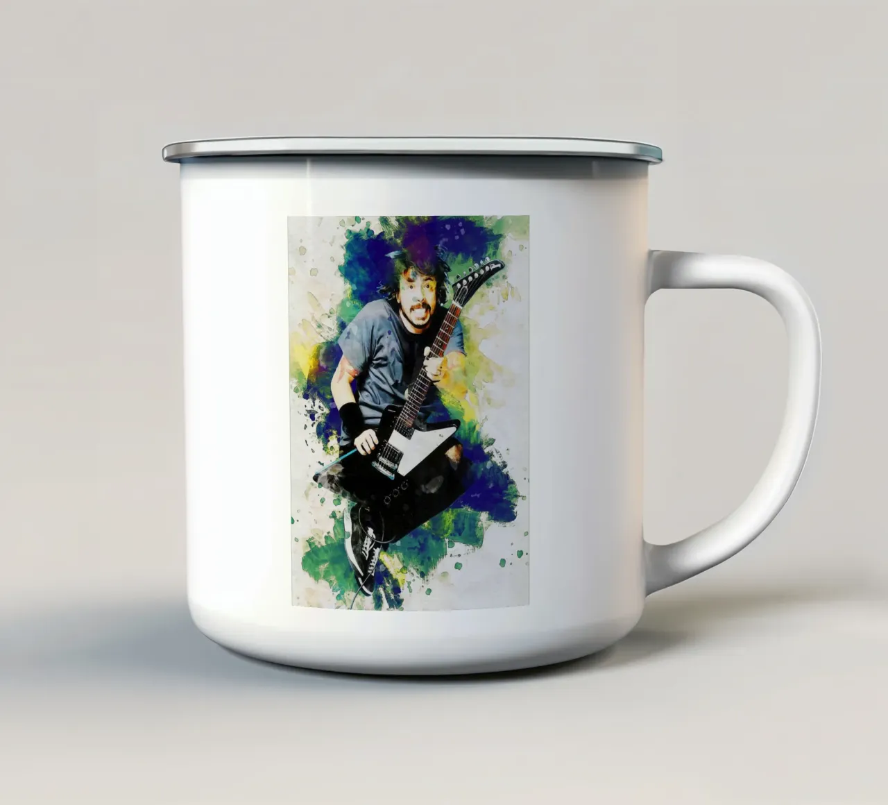 Sbaffo di Dave Grohl tazza in smalto da Gunawan Rb