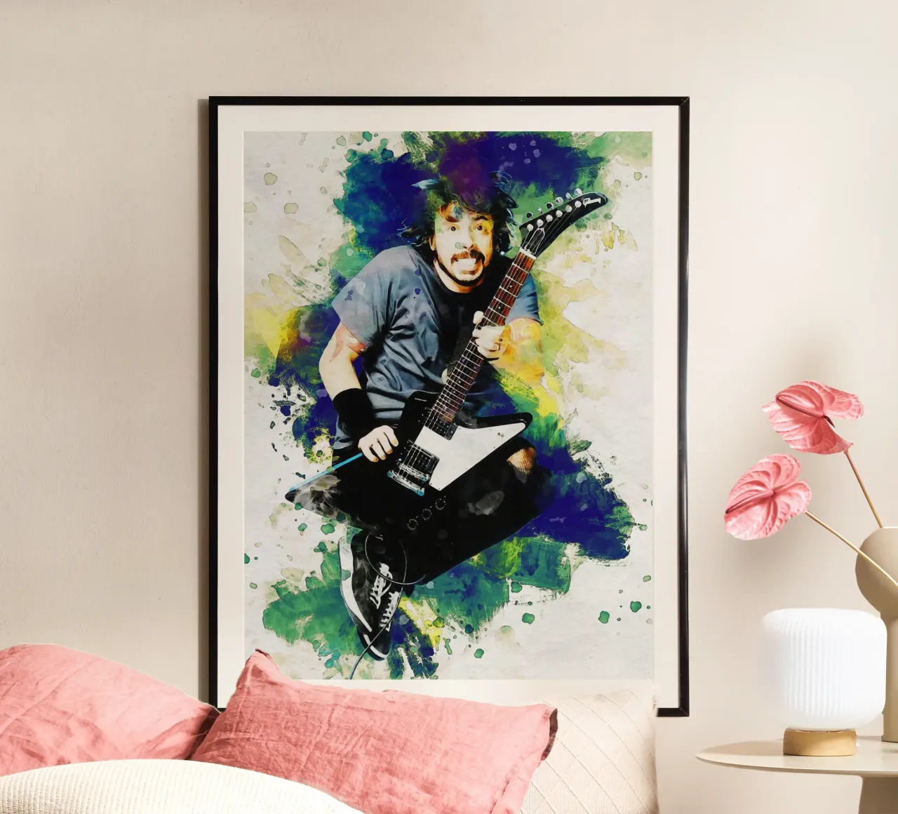 Sbaffo di Dave Grohl carta hahnemühle da Gunawan Rb