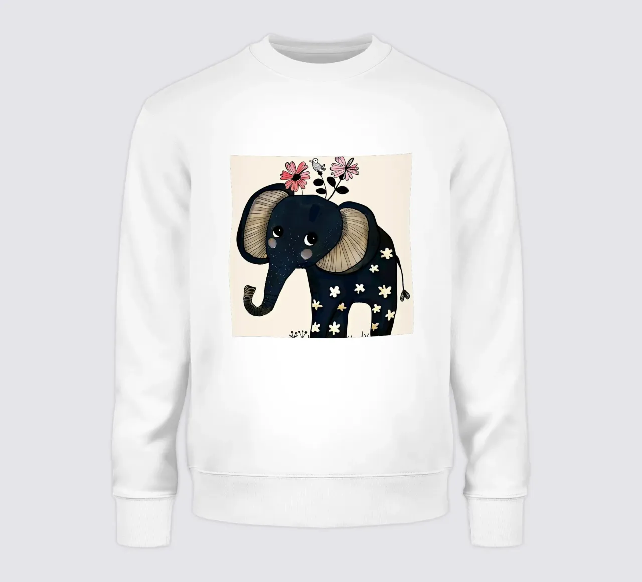 Elefante con fiori felpa da DaarbyN