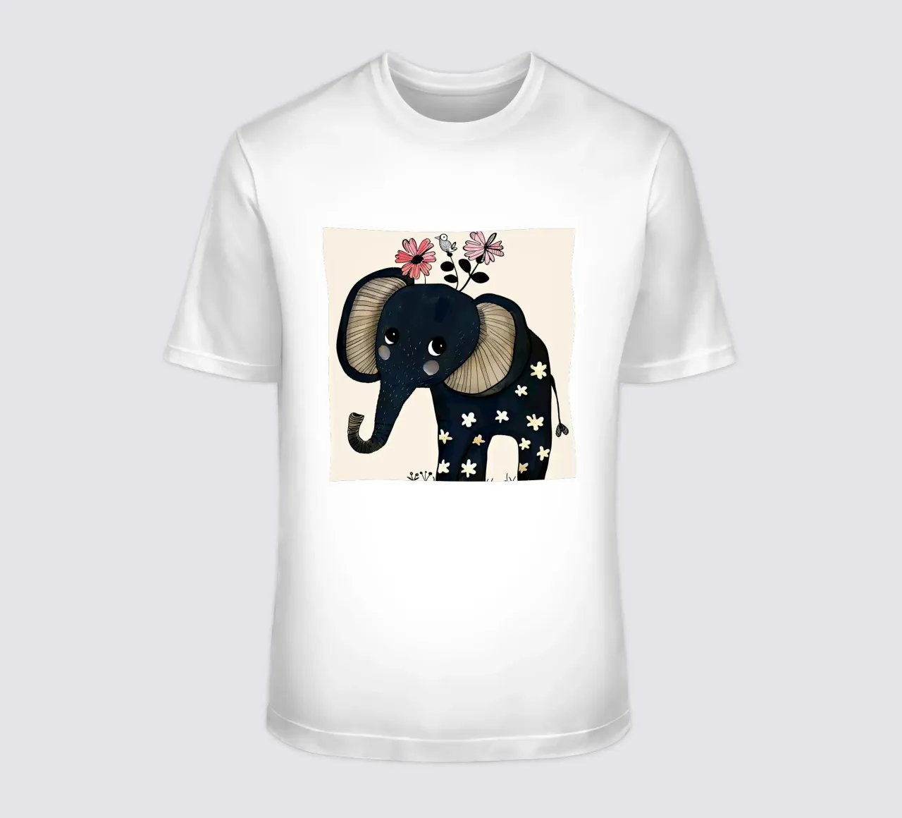 Elefante con fiori t-shirt da DaarbyN