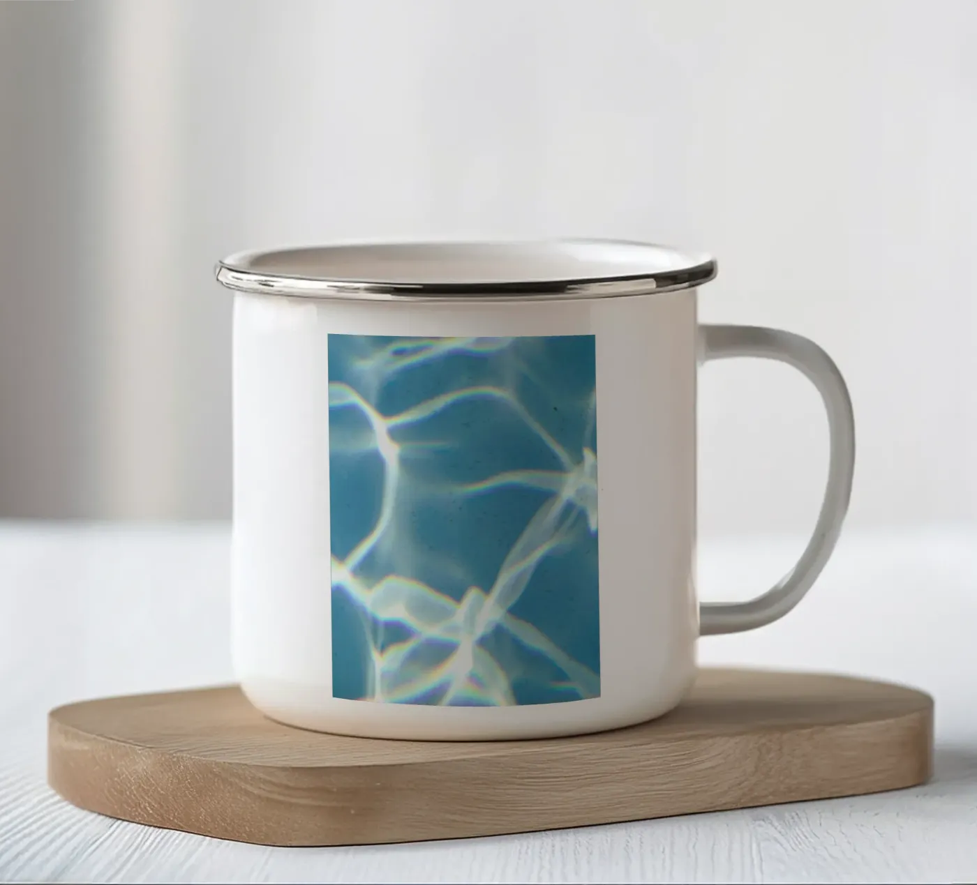 Reflection enamel mug by Miles of Light