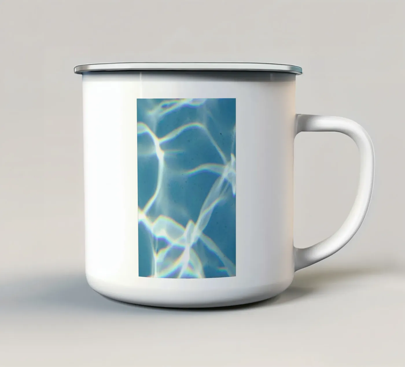 Reflection enamel mug by Miles of Light
