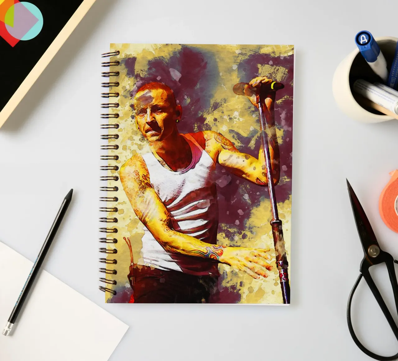 Smudge Linkin Park spiral notebook by Gunawan Rb