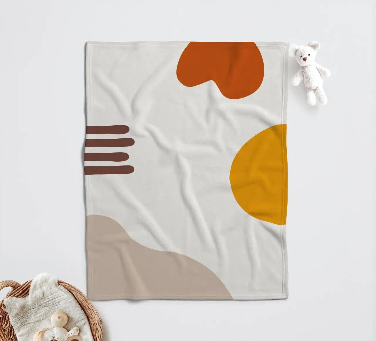 Summer Line No 5 Fleecedecke von treechild