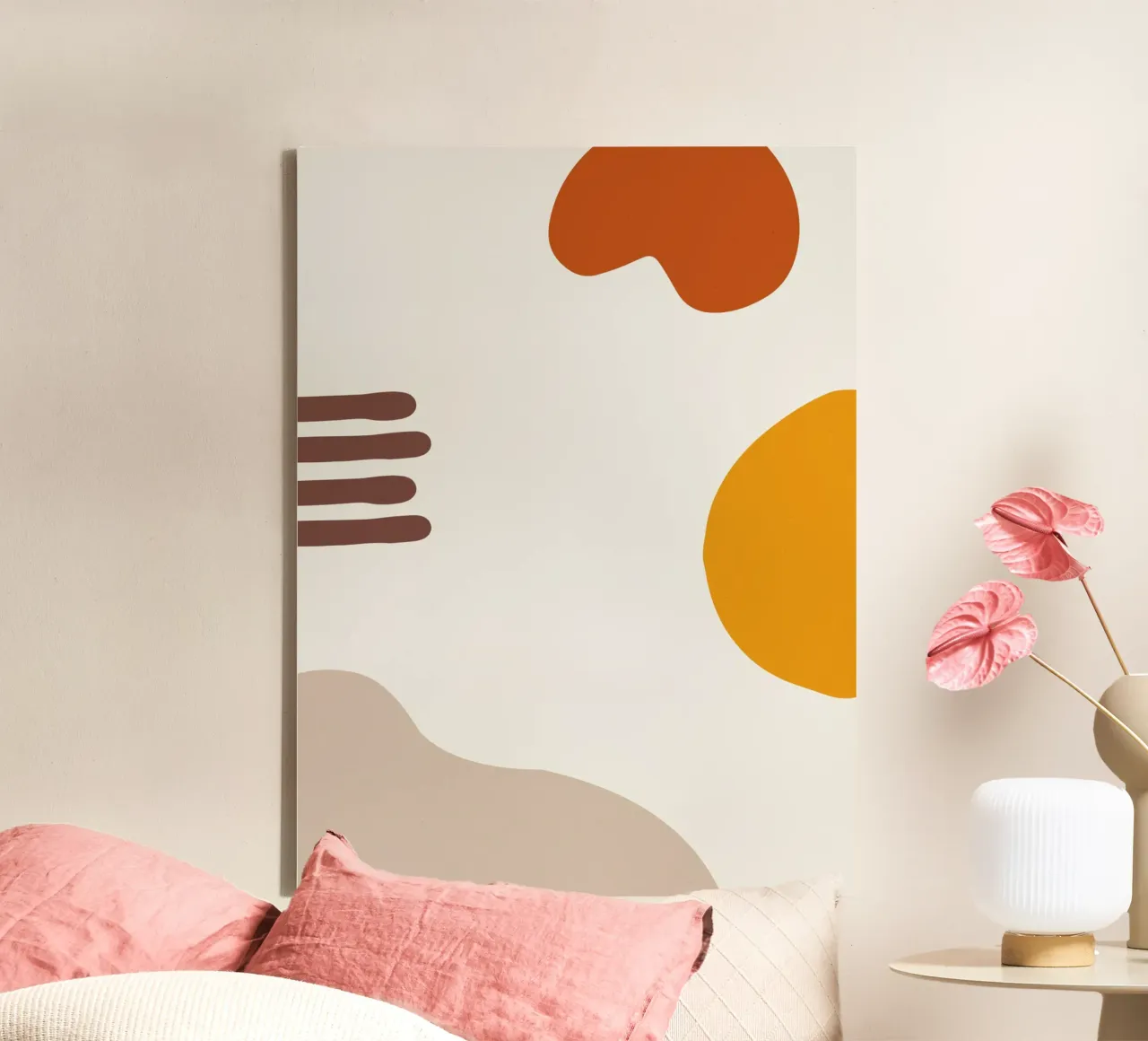 Summer Line No 5 tela con Cornice a cassetta da treechild