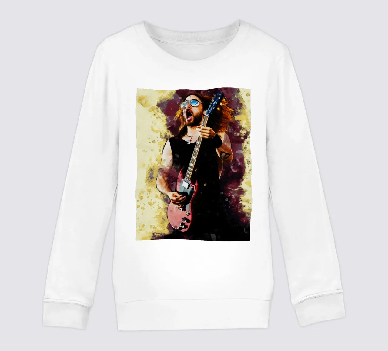 Smudge of Jared Leto kids sweatshirt by Gunawan Rb